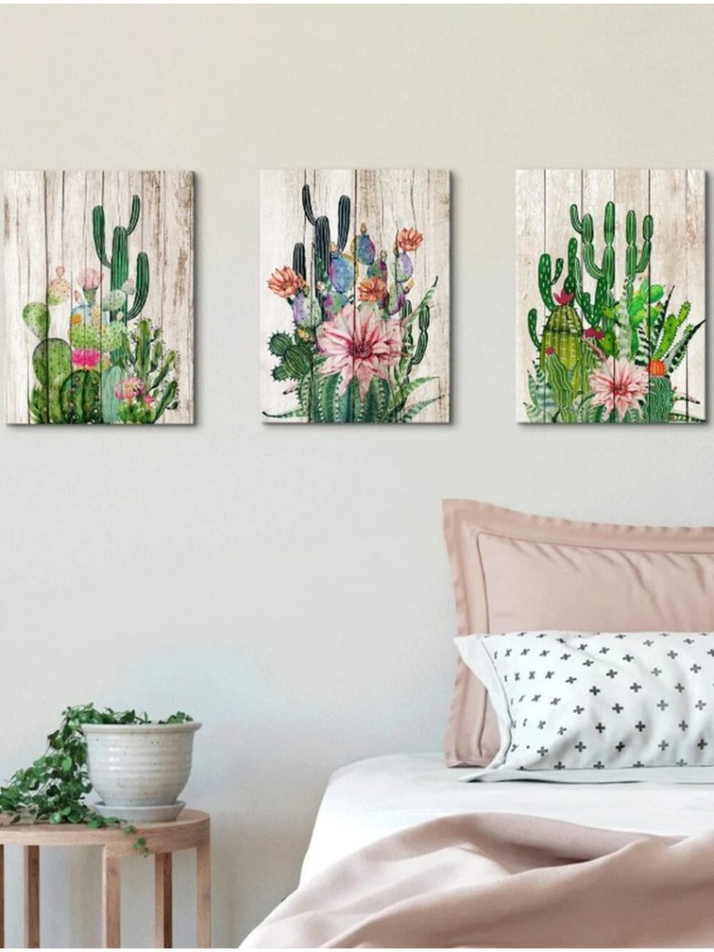 NWT Cactus Wall Art Home Decor Boho Aztec Southwest Plant Canvas Picture Print